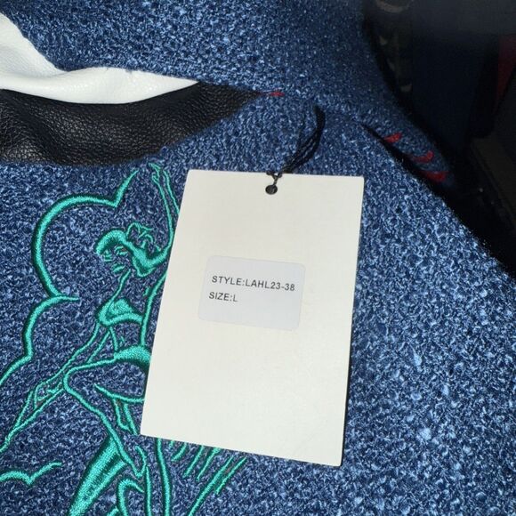 NEW Lifted Anchors Lovers Surf Club Varsity Jacket L  Letterman Streetwear - Picture 4 of 4